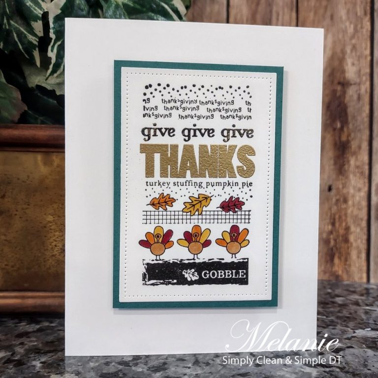 Simply Clean & Simple – Thanks – Cards by Melanie